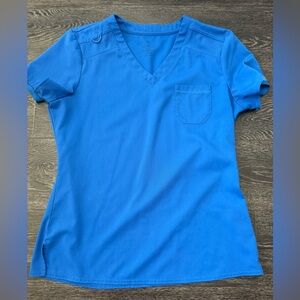 Med Couture Royal Blue Scrub Top. Medium.